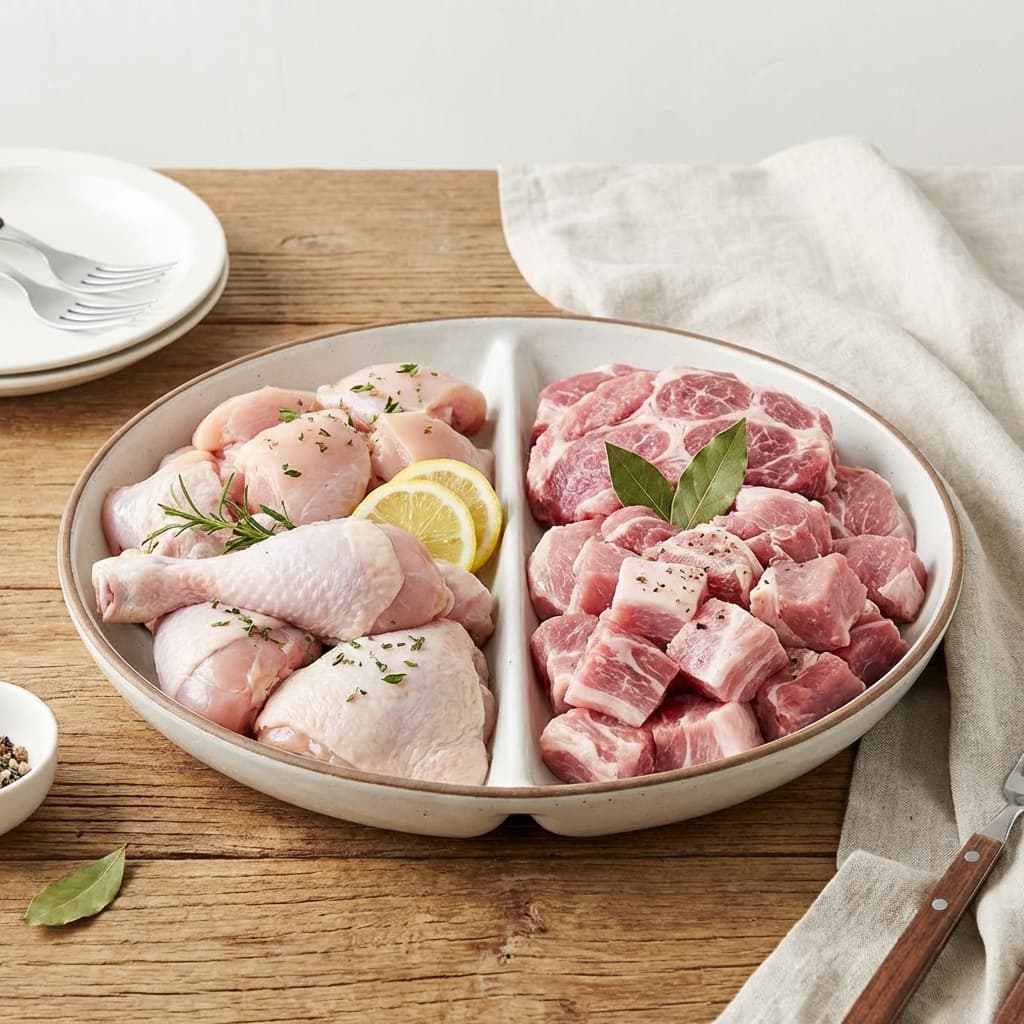 Mixed Value Pack (1kg Chicken + 1kg Pork)